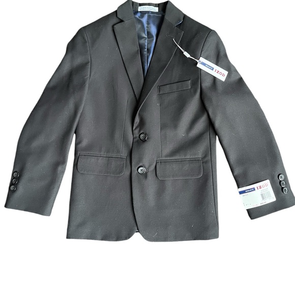 NWT Black  IZOD Boys Blazer, Sz 8 Regular - Picture 1 of 4